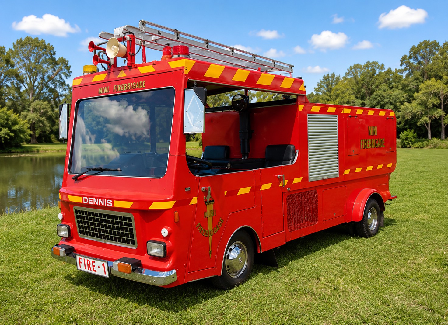 Mini fire engine ride for children’s parties in Sydney